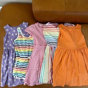 Bundle of 5 primary dresses and romper